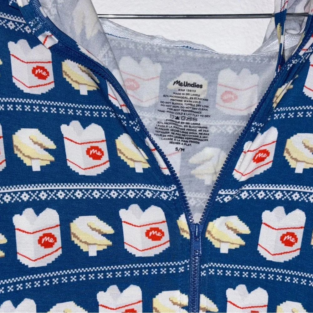 MeUndies Chinese Food Takeout Printed Jumpsuit Size S/M - Picture 4 of 6